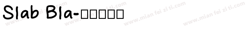 Slab Bla字体转换
